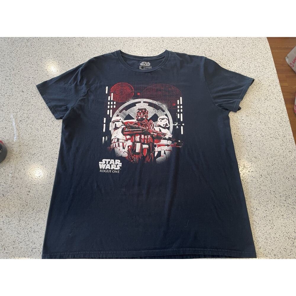 2016 Fifth Sun Star Wars Rogue One T Shirt Mens Size Large Black Movie Promo